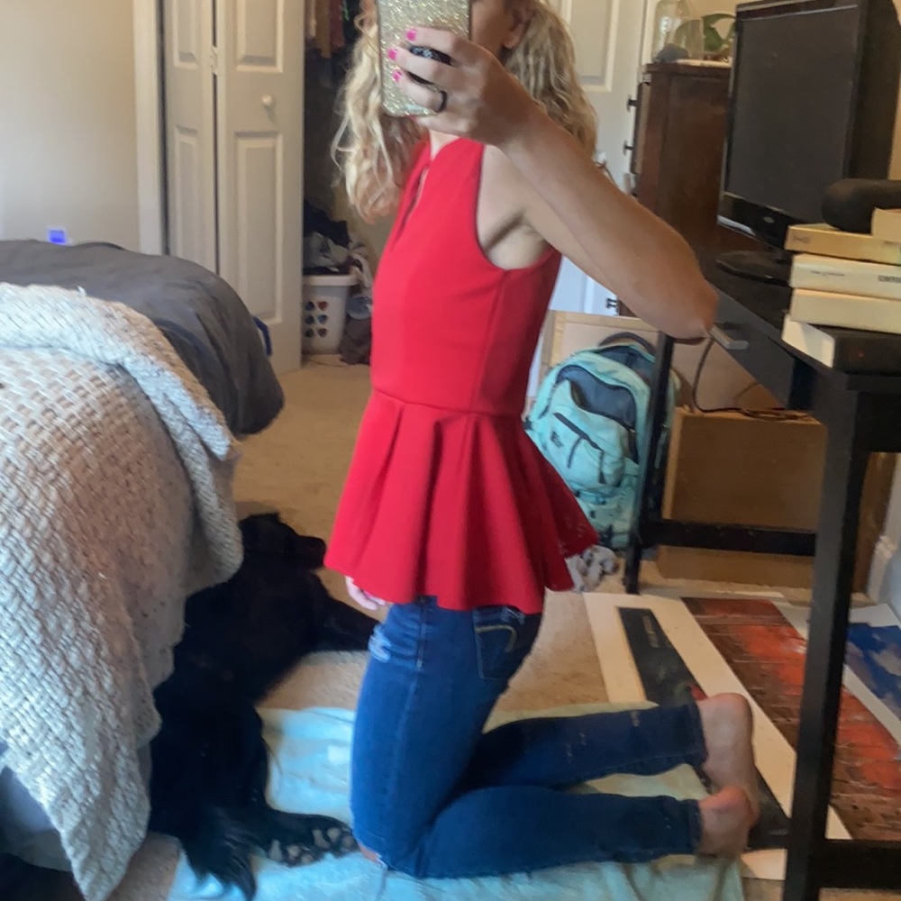 Booboo rich red blouse
